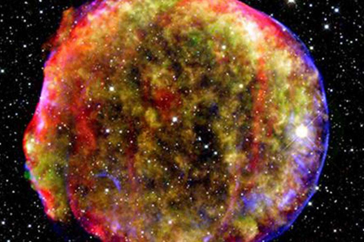 particle supernova shockwave